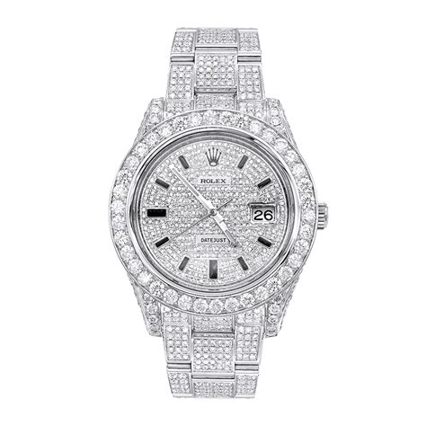 diamond rolex watch face|Rolex with diamond bezel.